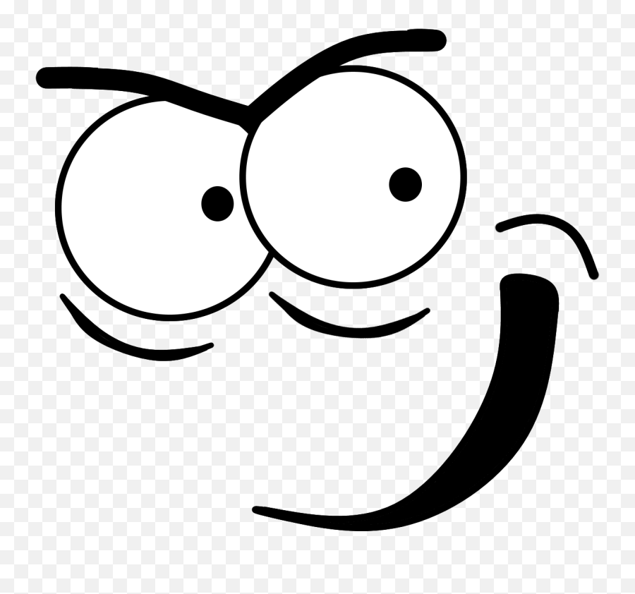 Cute Outline Face Art Emoji Png Free Download Png Mart - Clip Art,Emoji Art