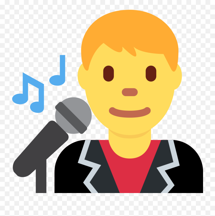 Twemoji2 1f468 - Singer Emoji Png,Microphone Emoji