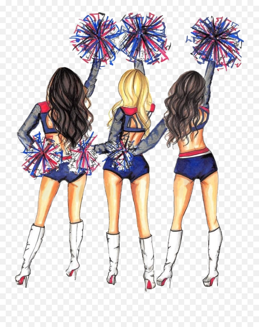 Cheerleaders Pompom Girls Sport Outfits - Gacha Life Cheerleader Outfits Emoji,Cheerleader Emoji