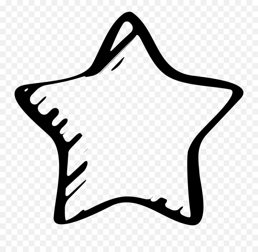 Star Sketched Favourite Symbol Svg Png Icon Free Download - Star Sketch Png Emoji,Star Emoticons