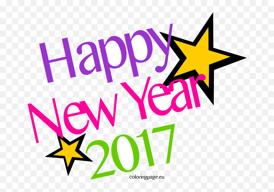 Happy New Year X Collection Of Clipart - Graphic Design Emoji,Happy New Year 2017 Emoji