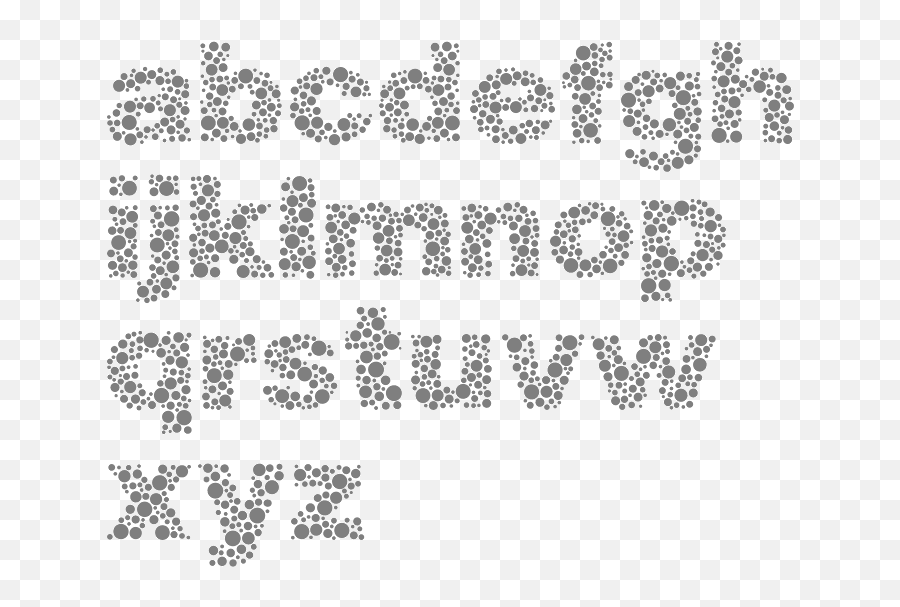 Chiseled Fonts - Letters Made Of Dots Emoji,Twerking Emoticons