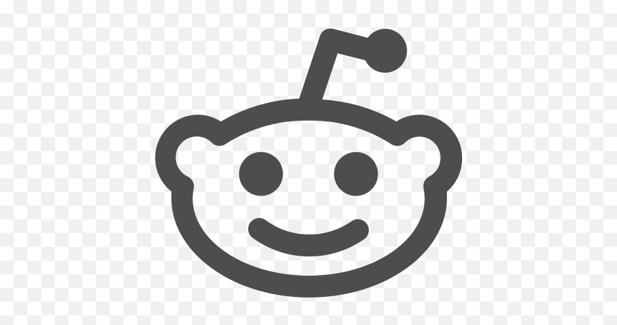 Forum Media Reddit Share Social Icon - Reddit Logo Black And White Emoji,Forum Emoticon