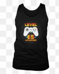Mens 65th Birthday Gift - Active Tank Emoji