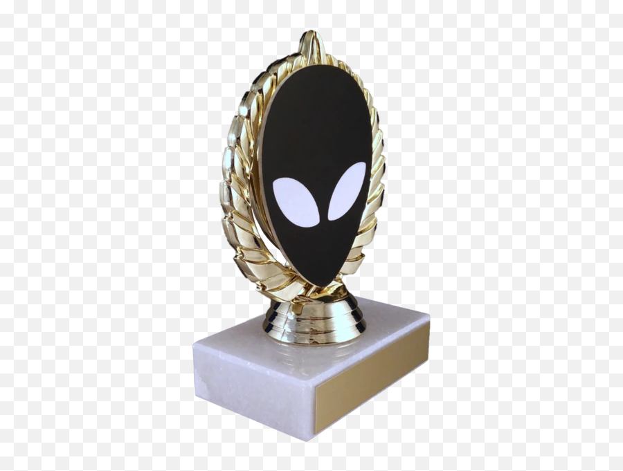 Alien Vector Cut Logo Trophy On Marble - Trophy Emoji,Alien Emoji Phone Case