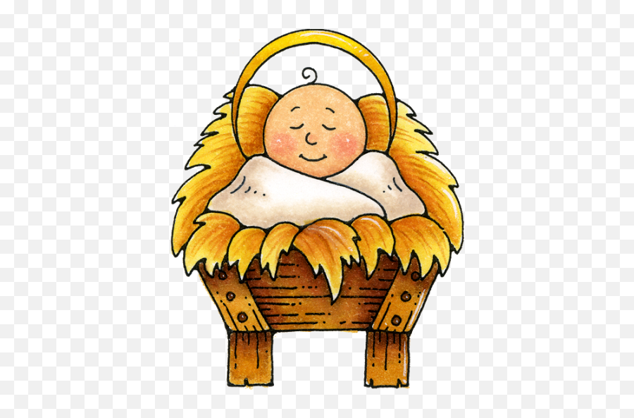 Jesus Clipart Manger - Niño Jesus Pesebre Dibujo Emoji,Baby Jesus Emoji