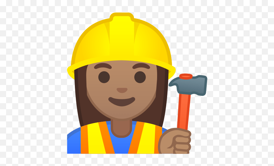 Woman Construction Worker Emoji - Female Construction Worker Emoji,Construction Equipment Emoji