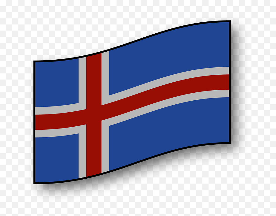 Iceland Flag Clipart - Bendera Islandia Emoji,Cuba Flag Emoji