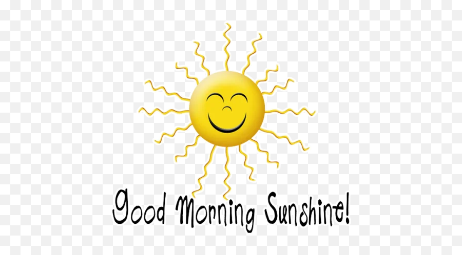 Good Morning - Good Morning Sunshine Clipart Emoji,Good Morning Emoticon