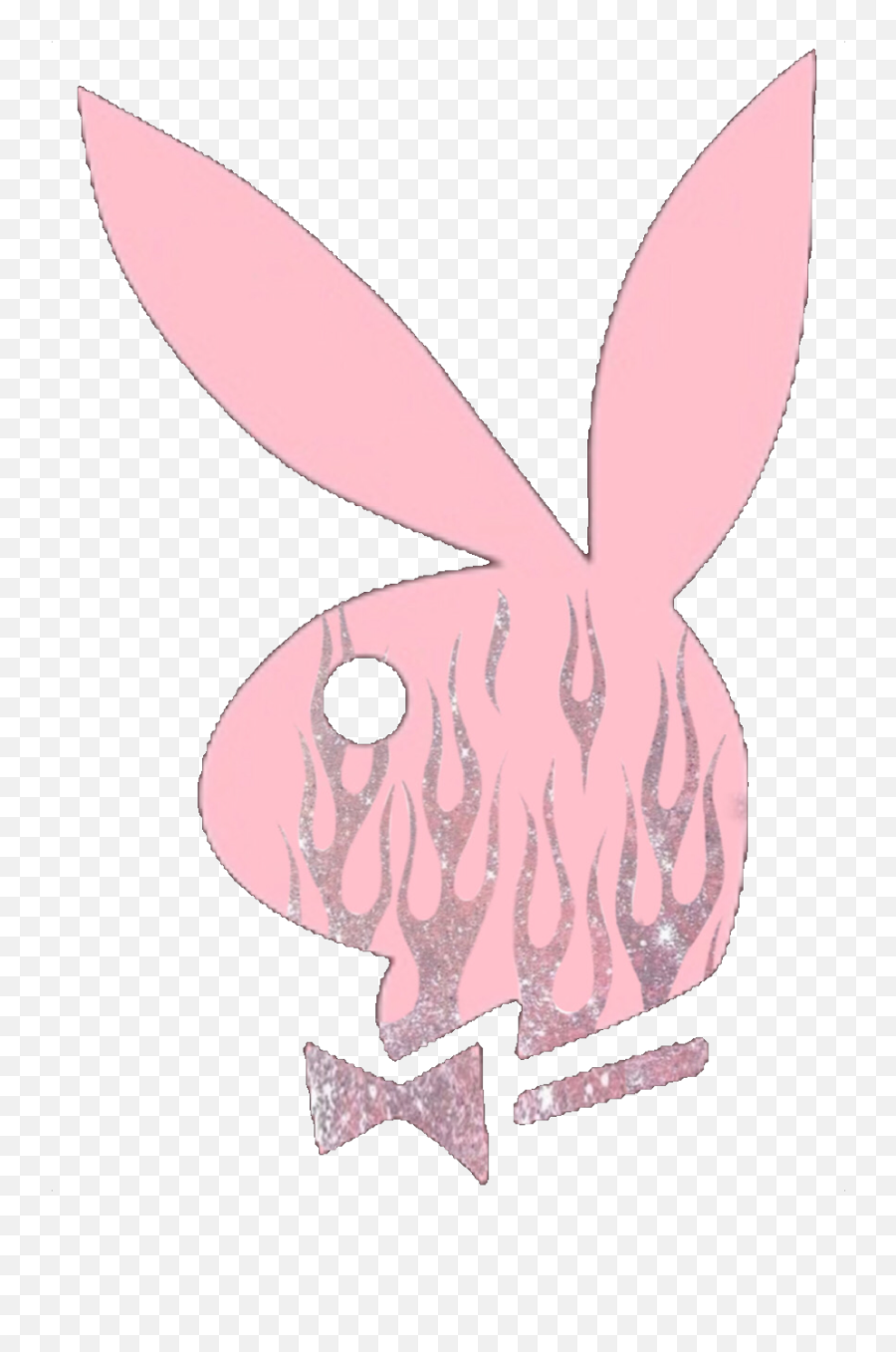 Playboy Bunny Flames Pink Sticker - Playboy Bunny Pink Aesthetic Emoji,Playboy Bunnies Emoji