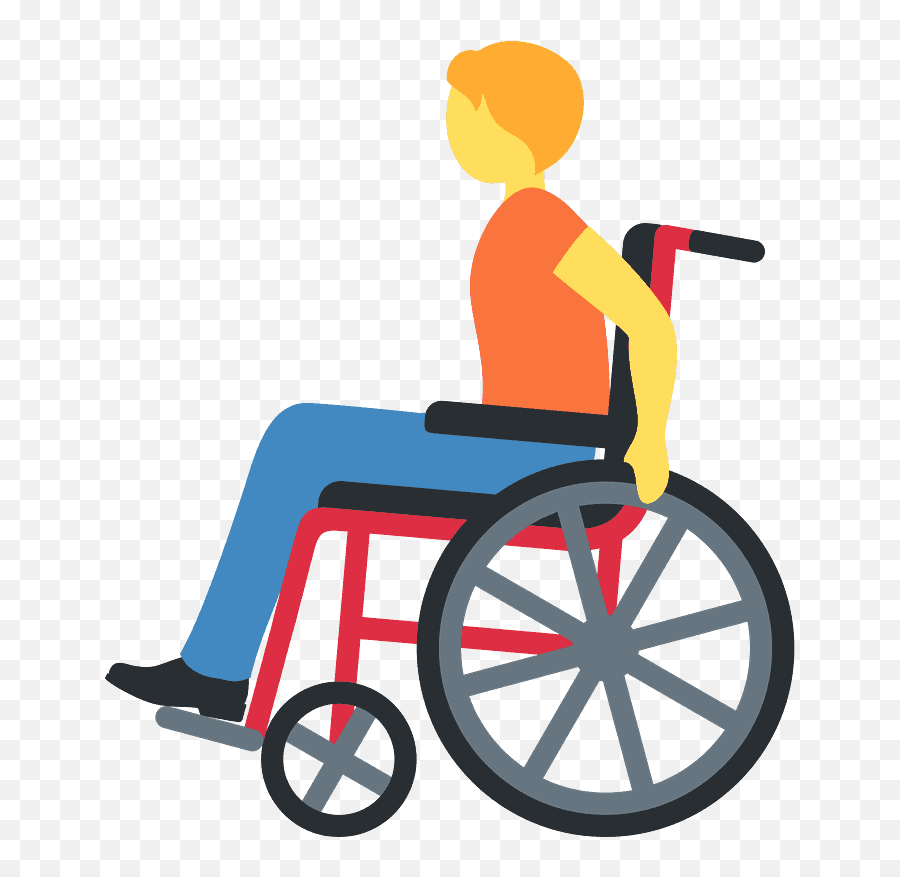 Manual Wheelchair Emoji Clipart - Sedia A Rotelle Clipart,Wheel Chair Emoji
