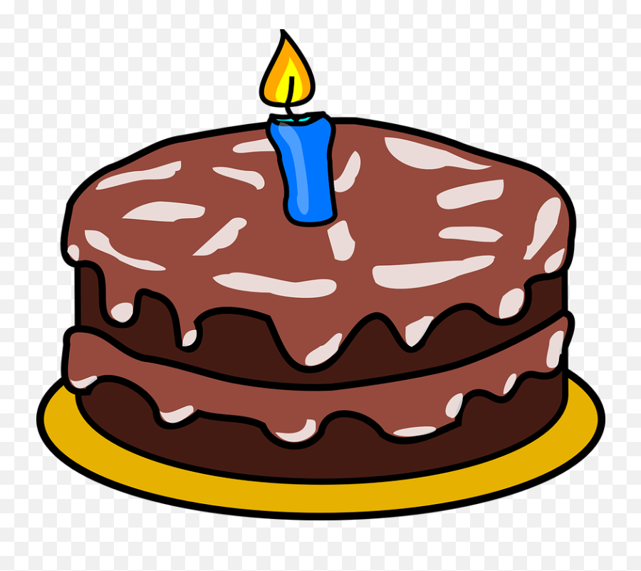 Cake Chocolate Candle - Birthday Cake Clip Art Emoji,Facebook Cake Emoji
