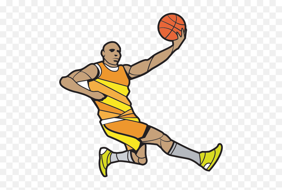 Basketball Player Silhouette Cut File - Sport Adult Cartoon Png Emoji,Nba Player Emoji