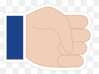 Hands Fist Lh Emoji Sticker - Clip Art,Emoji Hands