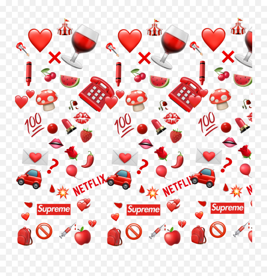 Red Emoji Redemoji Background Emojiiphone Iphoneemoji - Transparent Background Red Emojis,Red Emoji