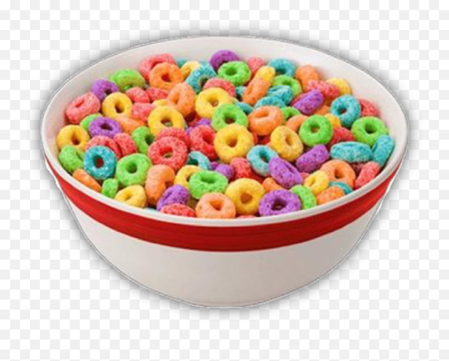 Aesthetic Rainbow Food Cereal - Transparent Background Cereal Bowl Png Emoji,Cereal Emoji