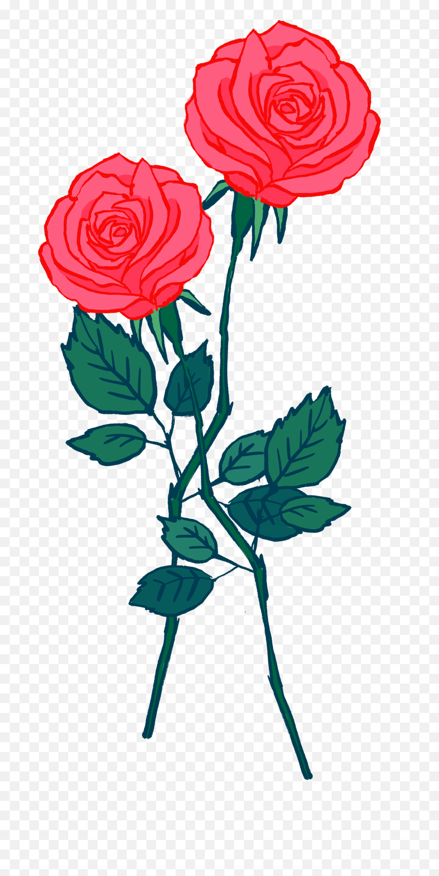 Pink - Garden Roses Emoji,Pink Rose Emoji