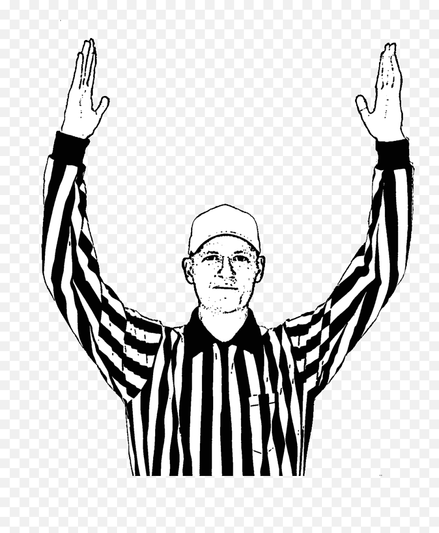 Referee Clipart Football Endzone - Referee Touchdown Clipart Emoji,Referee Emoji