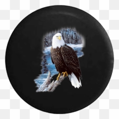 Jeep Wrangler Tire Cover With Bald - Cotton Fabric Panels Emoji,Bald Eagle Emoji