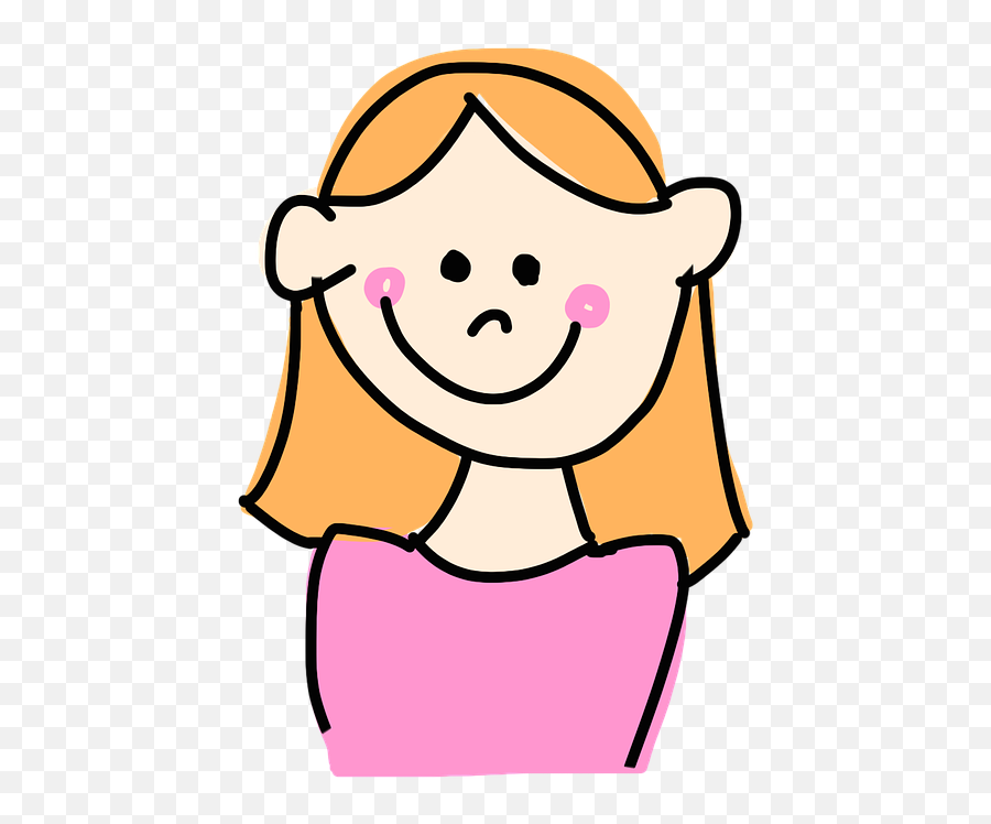 Girl Pink Comic - Mädchen Comic Emoji,Happy Mother's Day Emoji