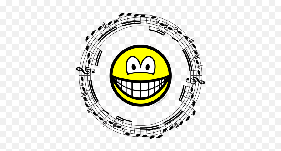 Smilies Emofaces - Smiling Bumble Bee Emoji,Music Note Emoticon