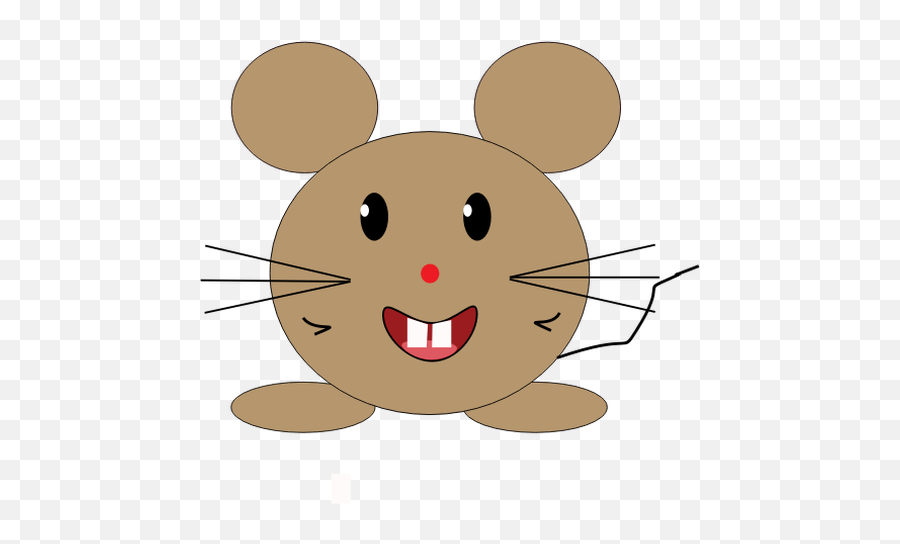 Vector Illustration Of Smiling Brown - Gambar Kepala Tikus Kartun Emoji,Monkey Hiding Face Emoji