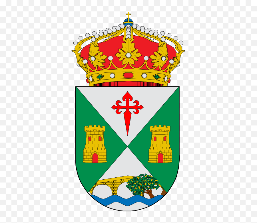 Valencia De Las Torres - Escudo Valle De Santa Ana Emoji,Ios Crown Emoji