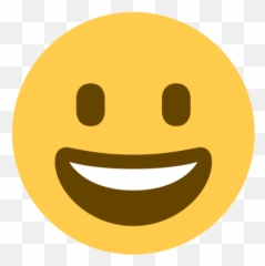 Grinning Icon Of Flat Style - Emoji Faces Smile Png