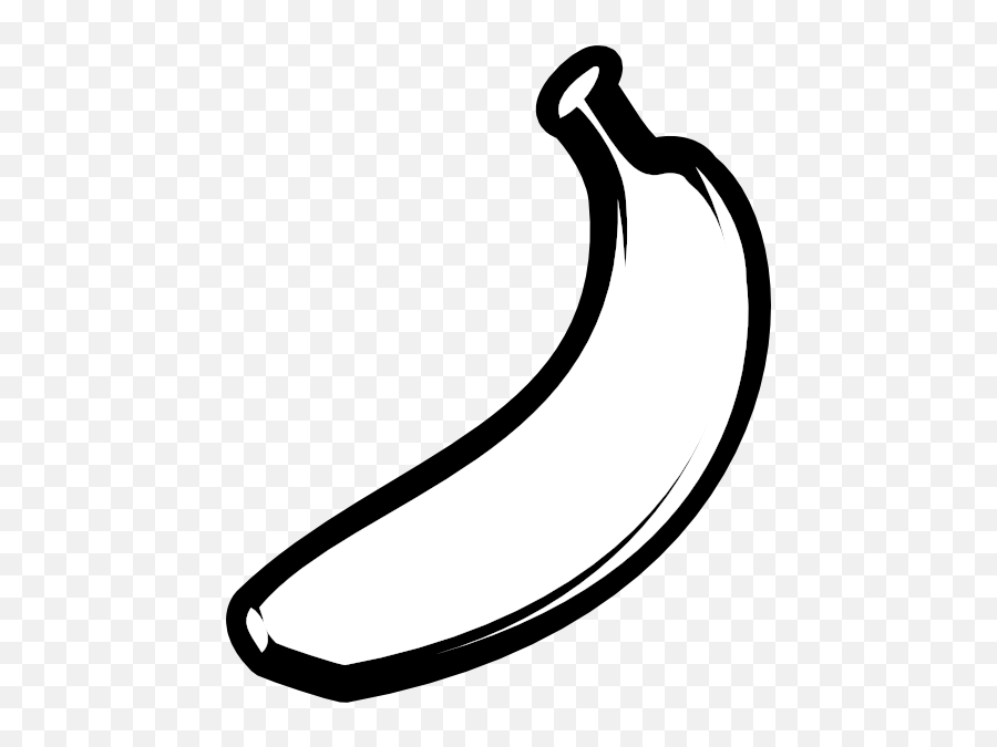 Bananawitch About A Naked Banana Wearing Minimal Stylish - Black And White Banana Clip Art Emoji,Naked Emoji