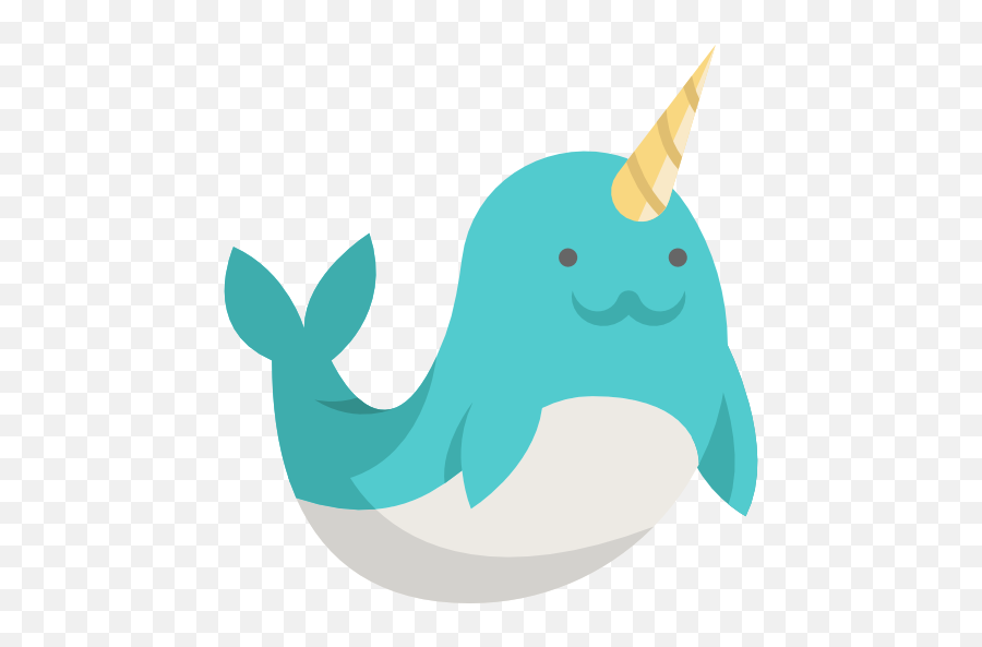 Transparent Background Narwhal Clipart - Transparent Background Narwhal Icon Emoji,Narwhal Emoji