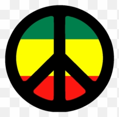 Bob Marley Peace Symbol Png Download - Rasta Sign Emoji