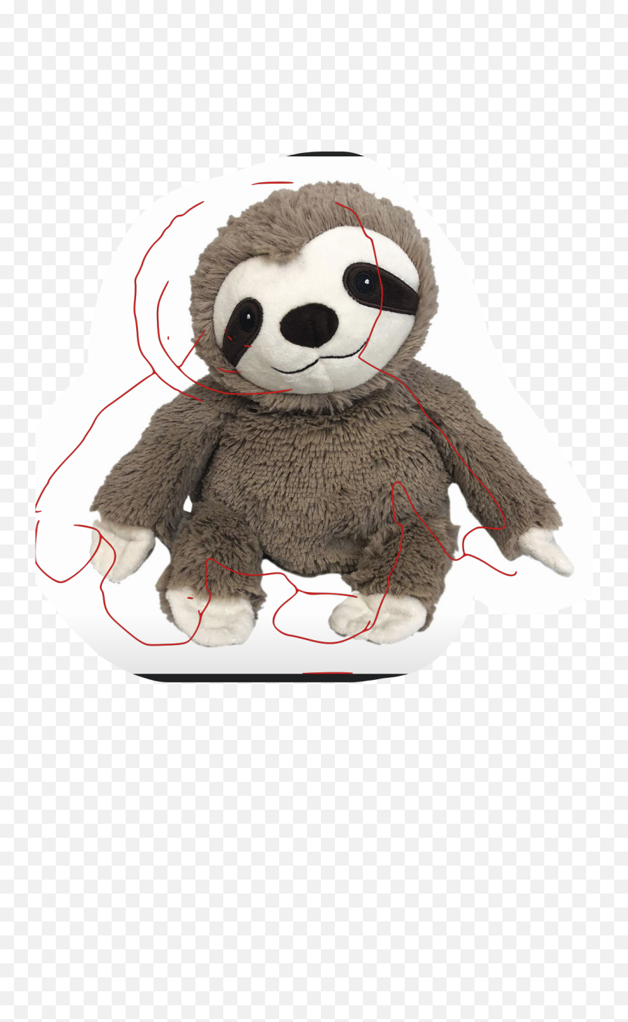 Sloth Sketchereffect Toy Petsandanimals Plush Soft Cute - Warmies Sloth Emoji,Emoji Plush Toy