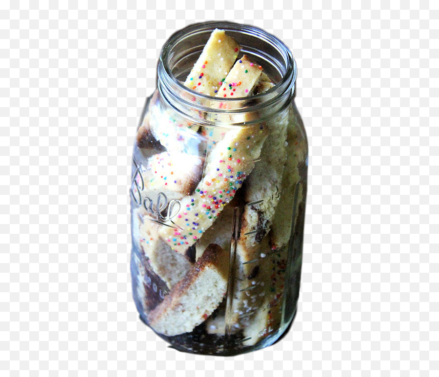 Jar Masonjar Ball Glass Snack Treat Sweet Delicious Yum - Biscotti Emoji,Confetti Ball Emoji