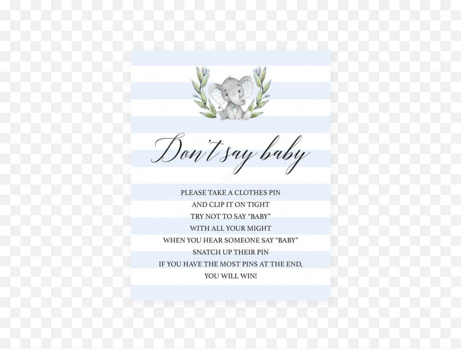 Dont Say Baby Printable Boy Baby Shower - Bienvenido Bebe Emoji,Pin And Boy Emoji