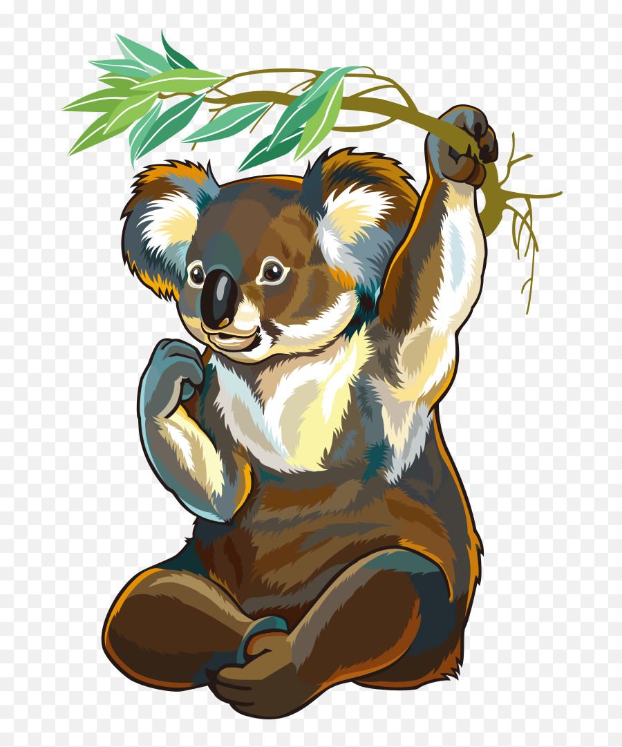 Download Vector Australia Animals Of Platypus Raccoon Koala - Vector Free Australian Animals Emoji,Koala Emoticon