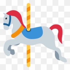 Carousel Horse Emoji Clipart -