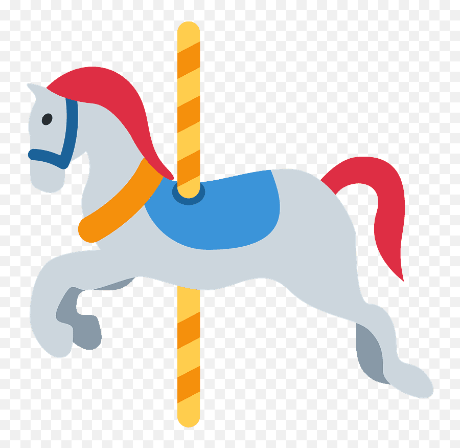 Carousel Horse Emoji Clipart - Carousel Horse Emoji,Horse Emoji Android