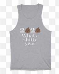 2020 What Shitty Year with Poop Emoji StoreFrontier - Active Tank
