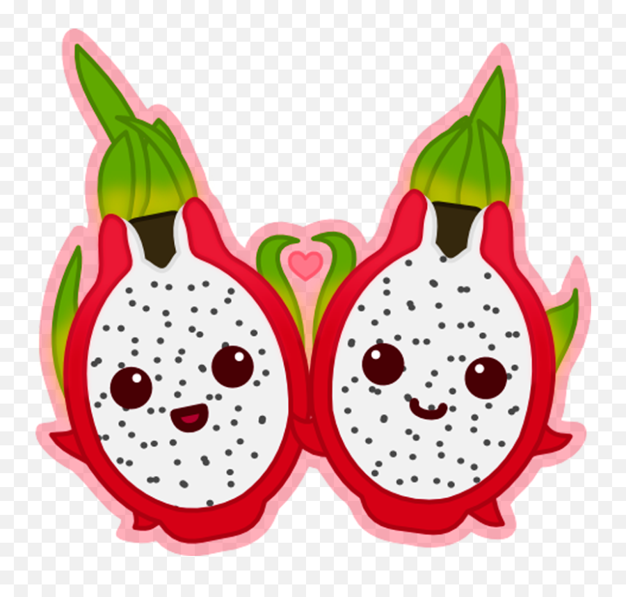 Fruits Clipart Cartoon Fruits Cartoon - Dot Emoji,Passion Fruit Emoji