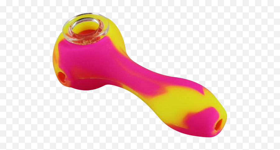 Unbreakable Classic Silicone Hand Pipe - Synthetic Rubber Emoji,Crack Pipe Emoji