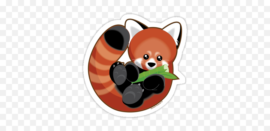 Cute Red Panda Sticker - Cute Red Panda Stickers Emoji,Red Panda Emoji