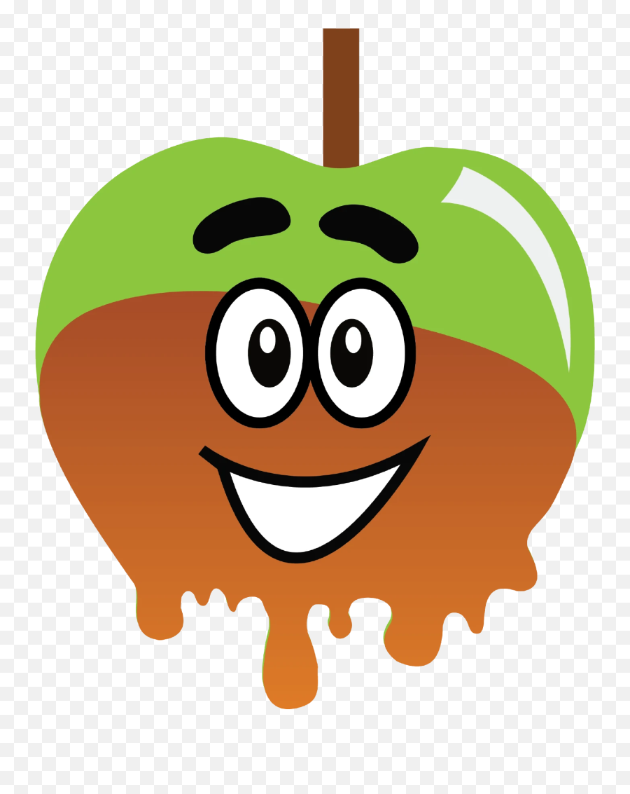 Caramel Apple - Green Caramel Apple Clip Art Emoji,Apple Emoticon