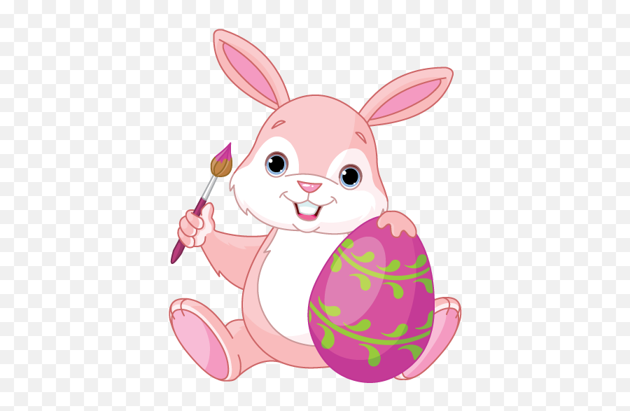 Easter Egg Decoration - Pink Easter Bunny Emoji,Easter Emojis