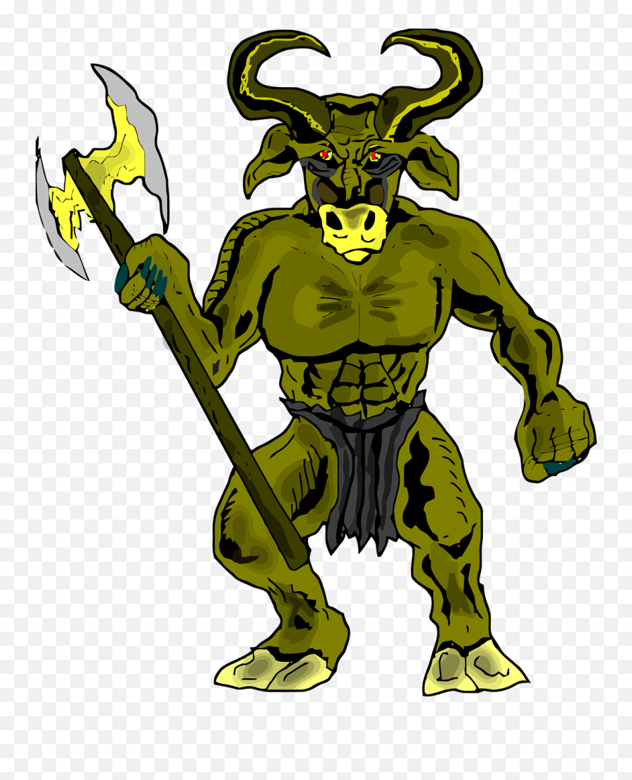 Beast Bull Drawing Game Asset Call Greek - Ancient Greece Cartoon Minotaur Emoji,Dragon Emoji