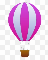 Fly Hot Air Balloon Flight Striped - Hot Air Balloon Animated Emoji,Birthday Balloon Emoji