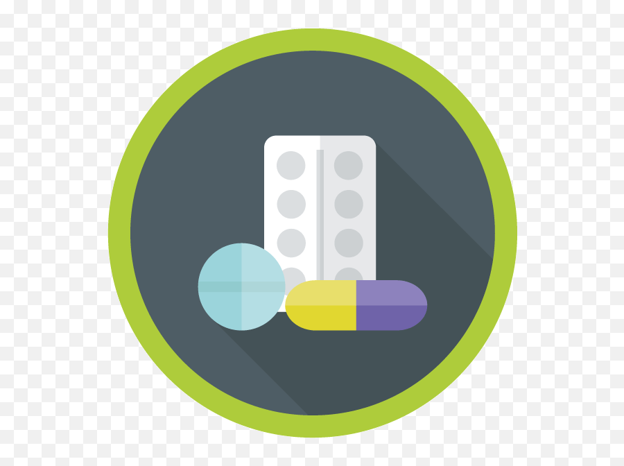 Pharmaceutical Waste - Circle Emoji,Wastebasket Emoji