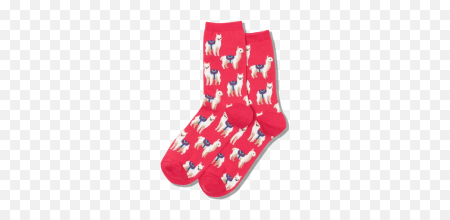 Womens Emoji Crew Socks - Sock,Red Wave Emoji