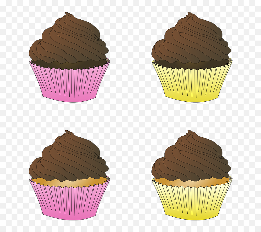 Free Vector Graphic - Chocolate Cupcake Cartoon Free Emoji,Emoji Cupcake Designs