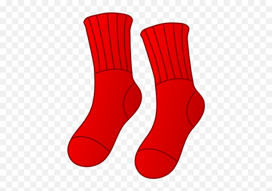 Sock Clip Blue Socks Transparent Png - Clip Art Red Socks Emoji,Black Emoji Socks