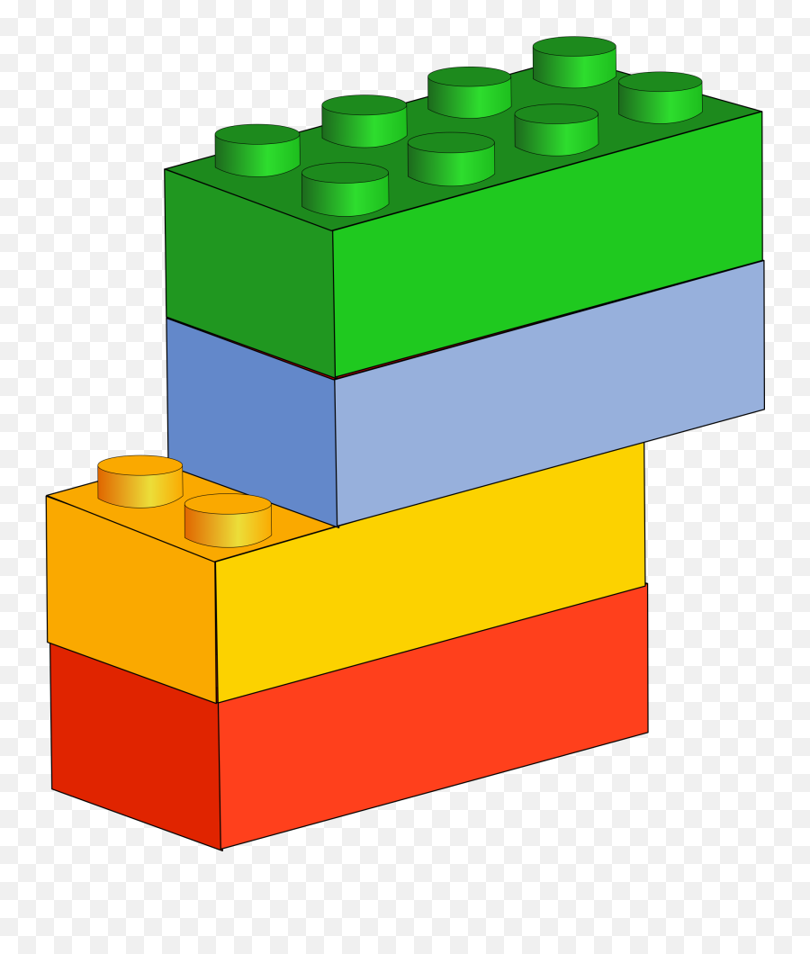 Lego Blocks Vector Clipart Image - Lego Clipart Emoji,Sun Light Bulb Hand Emoji